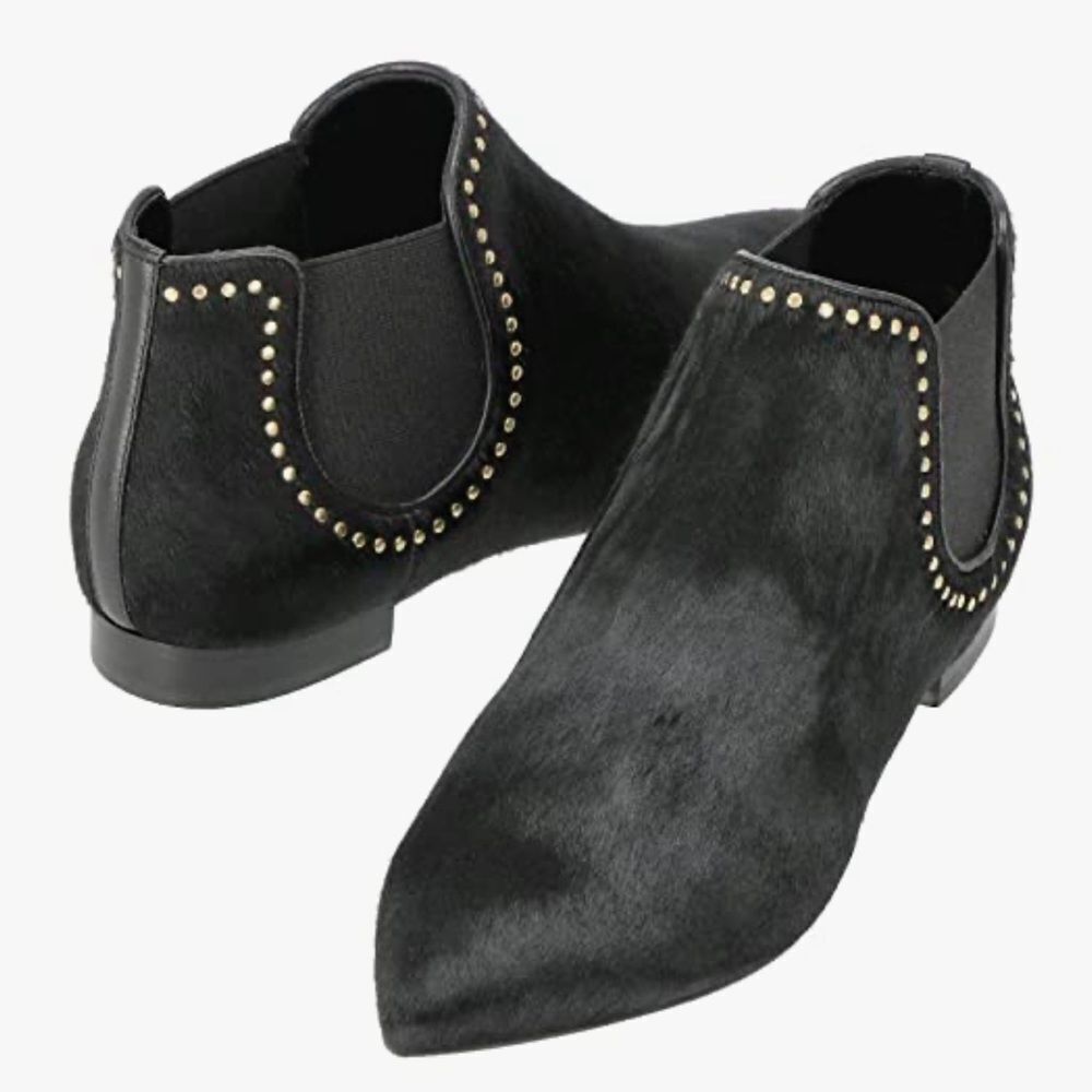 Longchamp Mademoiselle Pony Hair Booties